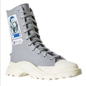 Adidas by Raf Simons Detroit High Leather Boot